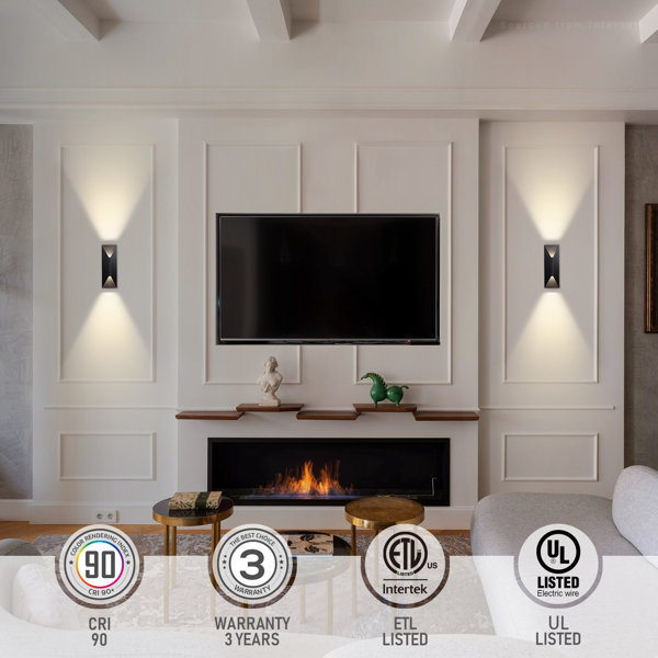 Wrought Studio Upham 5CCT LED Flush Mounted Sconce & Reviews Wayfair